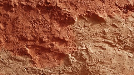 Textured terracotta wall, natural hues,  background pattern. Possible use architectural design