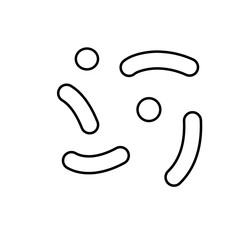 outline of lactobacillus bacterial microorganisms