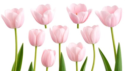 Soft pink tulips