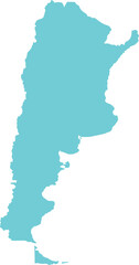 Argentina  map vector design isolated on background.