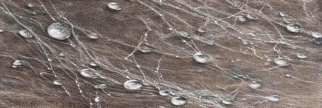 GOT&Iacute;CULAS DE ORVALHO EM TEIA DE ARANHA DIGITALMENTE PINTADAS