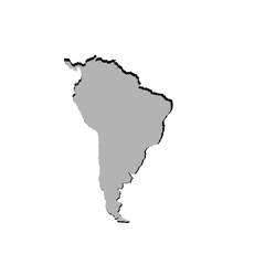 Grey Latin America Map Design