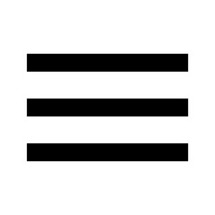 Obraz premium Hamburger menu icon with three horizontal lines