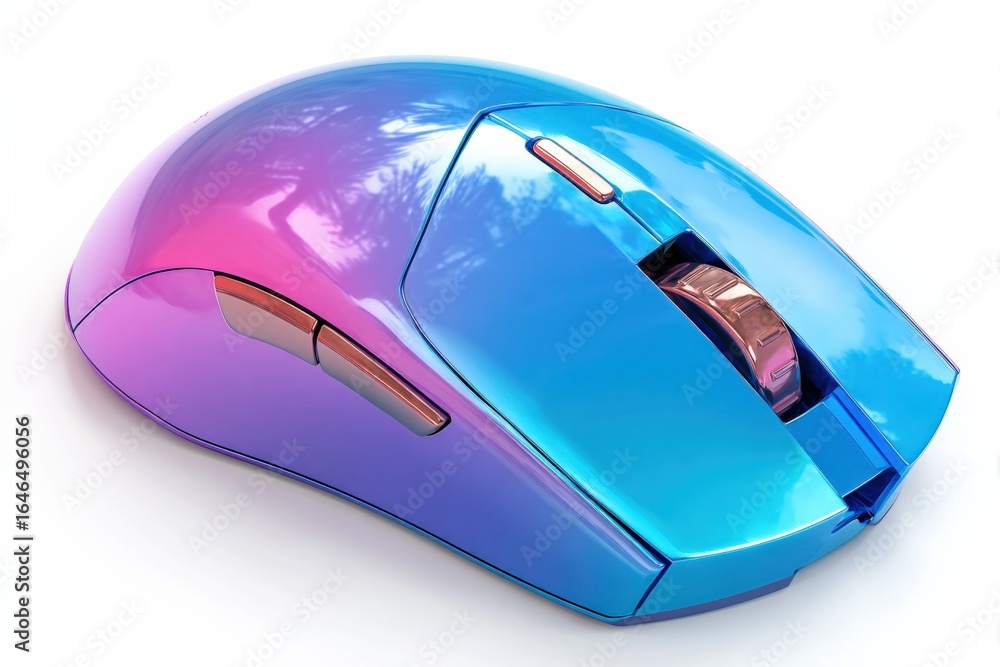 Poster ergonomic wireless mouse with a modern gradient finish for enhanced productivity and style
