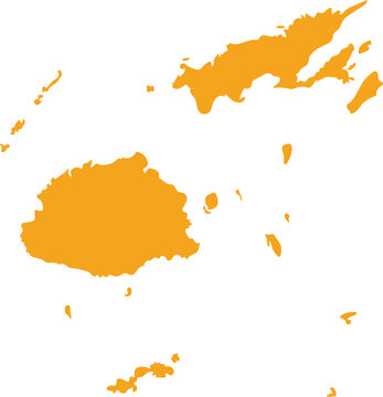 Fiji map vector design isolated on background.