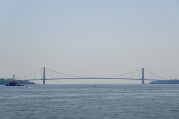 Verrazzano Bridge Framed By Open Sea