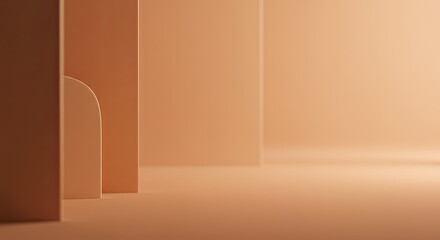 Minimal beige abstract architectural background