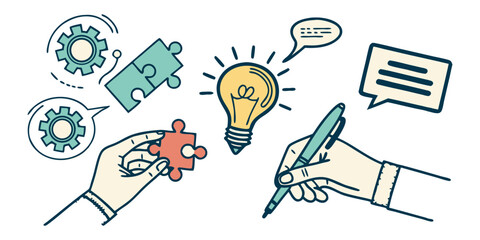 Review  set icons. Containing feedback, rating, testimonial, satisfaction, comment, opinion, like, customer, recommend and more. Solid vector icons col.