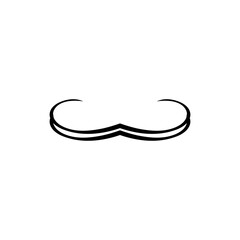 Line flourish clip art design on plain white transparent isolated background for card, shirt,...