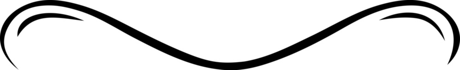 Line flourish clip art design on plain white transparent isolated background for card, shirt, hoodie, sweatshirt, apparel, tag, mug, icon, poster or badge