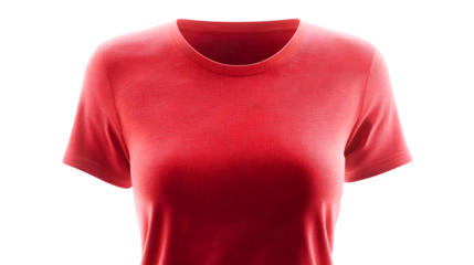 Vibrant coral short sleeve t-shirt showcasing modern fabric texture and comfortable fit