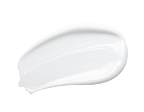Thick glossy white cosmetic cream smear with a smooth rich texture. - Powered by Adobe