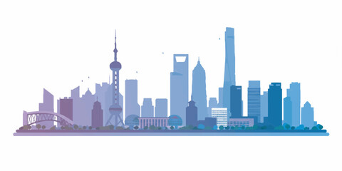 Seoul Skyline Vector Illustration in Modern Style