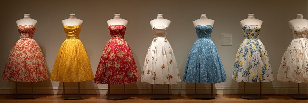 EXPOSITION DE SIX ROBES VINTAGE