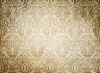 Faded condition grunge old wallpaper background.