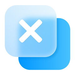 Fototapeta premium 3D Box Ecommerce Digital Glassmorphism UI Icon Sign and Symbol Element Asset Digital Design Illustrator Png Svg 