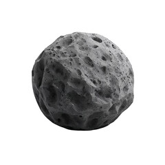 Fototapeta premium Asteroid on isolated on white background 