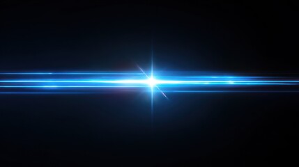 Abstract Blue Light Streaks and Glare