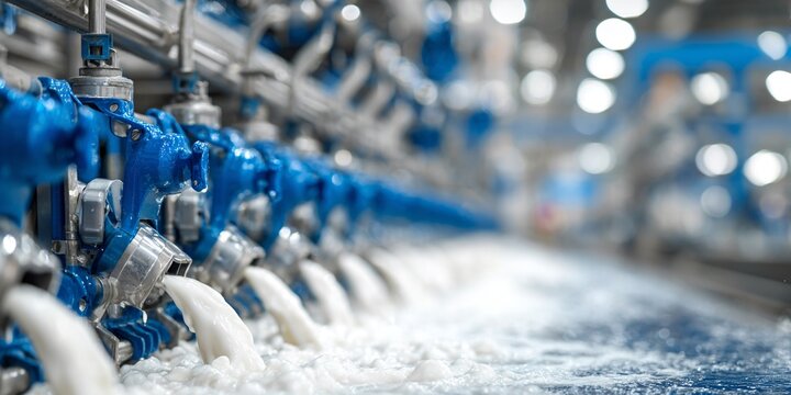 INSTALLATION INDUSTRIELLE, TUYAUTERIE EN ACIER INOXYDABLE, &Eacute;QUIPEMENT DE TRAITE LAITI&Egrave;RE