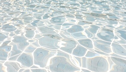 Fototapeta premium Gentle ripples on crystal clear water serenity beach nature photography calm environment aerial view tranquility concept