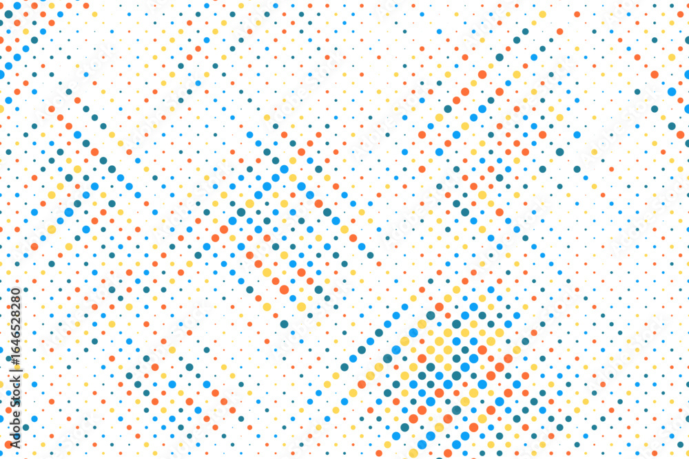 Poster abstract colorful halftone texture dots pattern. vector illustration. color dotted texture on white 