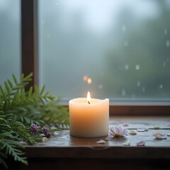 Candle by the Window