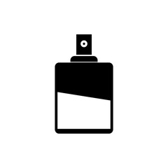 Perfume bottle icon, vector flat black simple illustration for web and app..eps