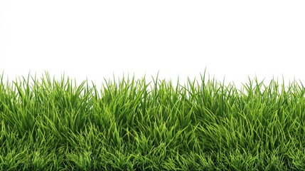 Obraz premium Vibrant Green Grass Border, Lush Meadow Texture