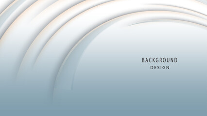 Clean and elegant white background in wavy style vector