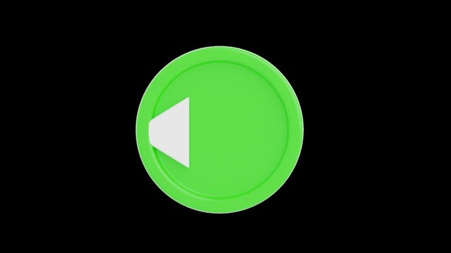 3D Animation of Rewind Overlay Back to the Past | Alpha Channel