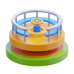 3D Merry Go Round Illustration