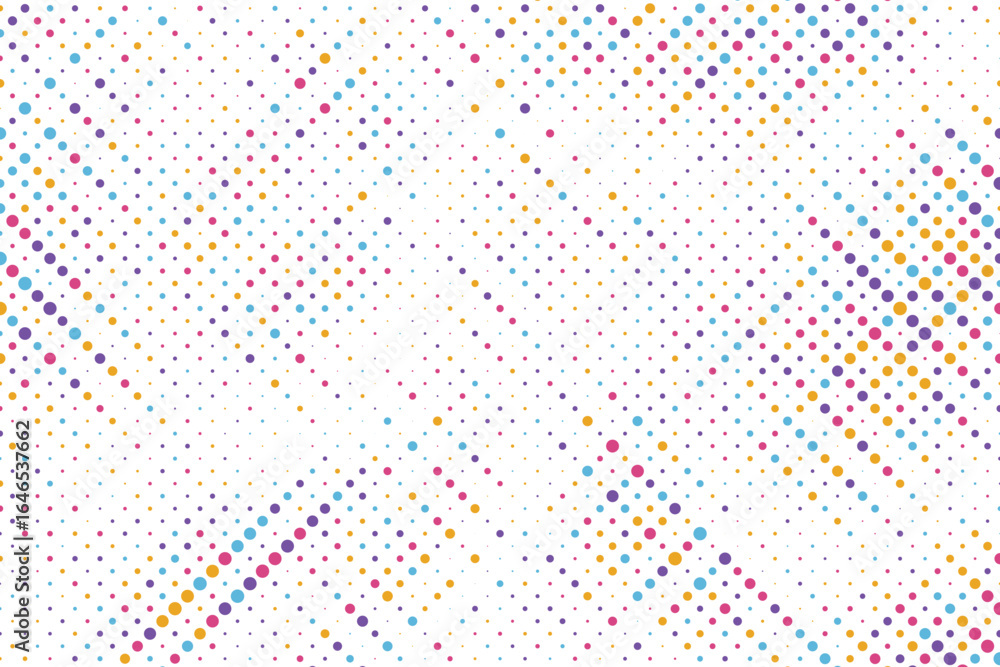 Poster abstract colorful halftone texture dots pattern. vector illustration. color dotted texture on white 