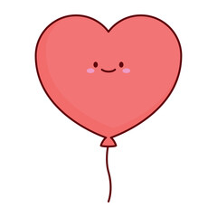 Heart Balloons Floating Vector Icon
