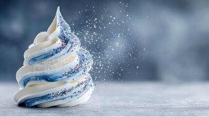 Delightful Cupcake Surprises: A Colorful Journey into the World of Junk Food Indulgence Featuring Creamy Soft Serve and Sprinkles Galore