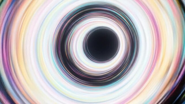 Radiant kaleidoscopic tunnel to nothingness