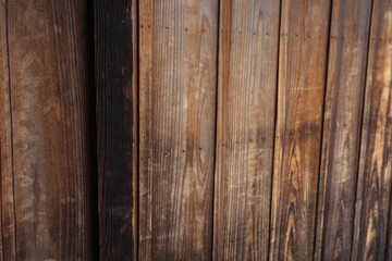 Close-Up of Aged Wooden Wall in Japanese Architecture