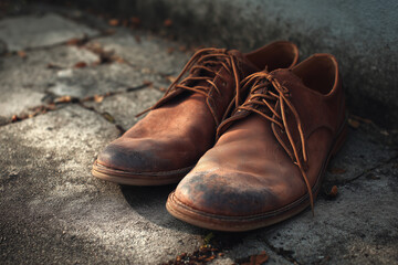 brown leather boots