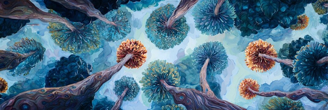 DOSSEL ALIEN&Iacute;GENA VISTO DE BAIXO: ESTRUTURA ARB&Oacute;REA FANTASIOSA