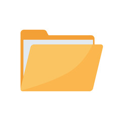 Illustration of a computer file folder icon