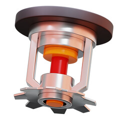 3D Fire Sprinkler Illustration