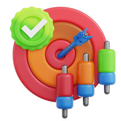Target Complete 3D Illustration