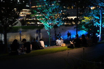 大阪梅田、うめきたエリアの夜景