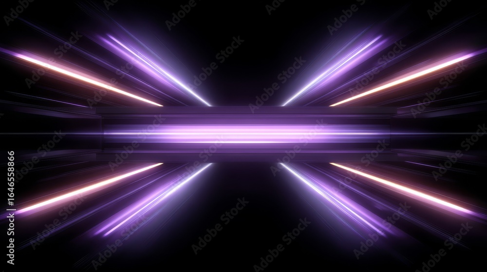 Poster abstract purple light background with glowing ethereal energy waves and futuristic digital patterns 