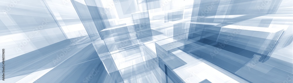 Poster a digitally generated abstract blue and white background illustration featuring smooth flowing lines