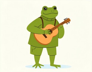 Fototapeta premium Frog playing guitar (3)