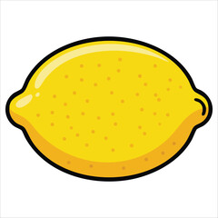 juicy summer lemon vector artwork white background