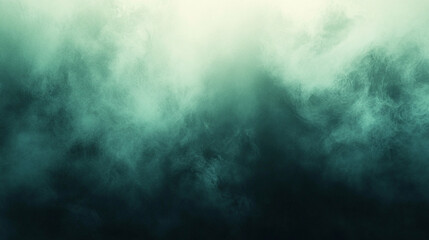 Fototapeta premium Teal and white smoky abstract background texture design art