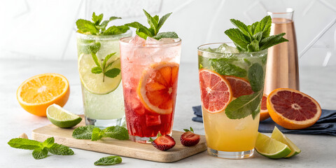 Fototapeta premium cocktail with lime