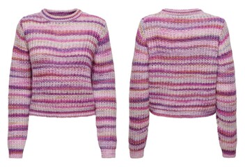Female Knitwears sweater isolated on the white background