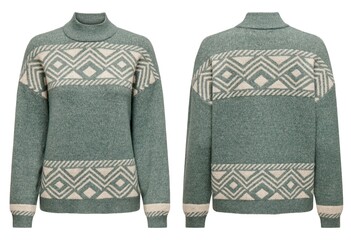 Female Knitwears sweater isolated on the white background